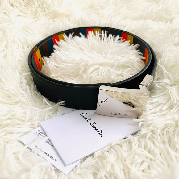PAUL SMITH Color Block Print Belt - Picture 5 of 5